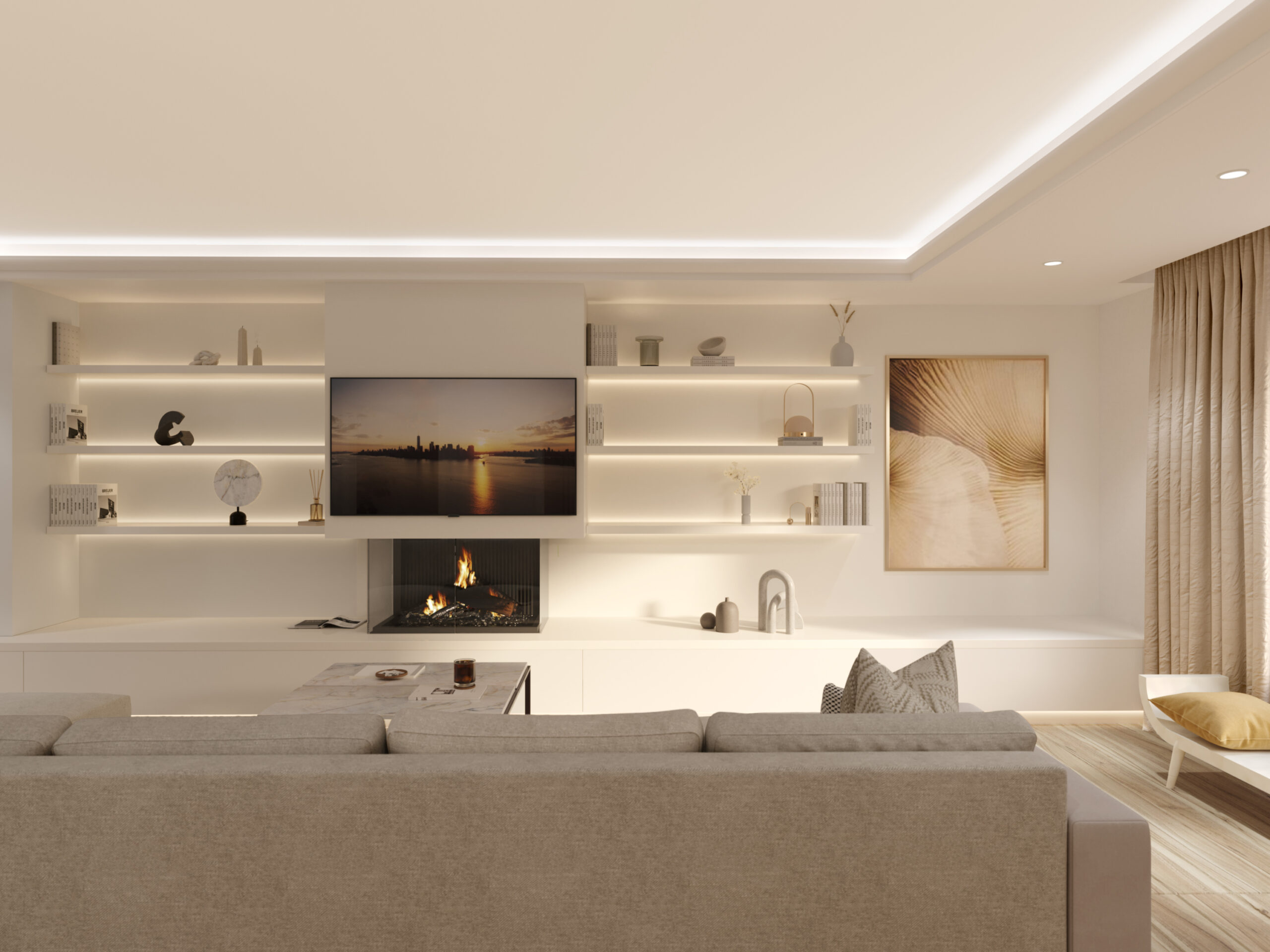 rendering interior appartamento