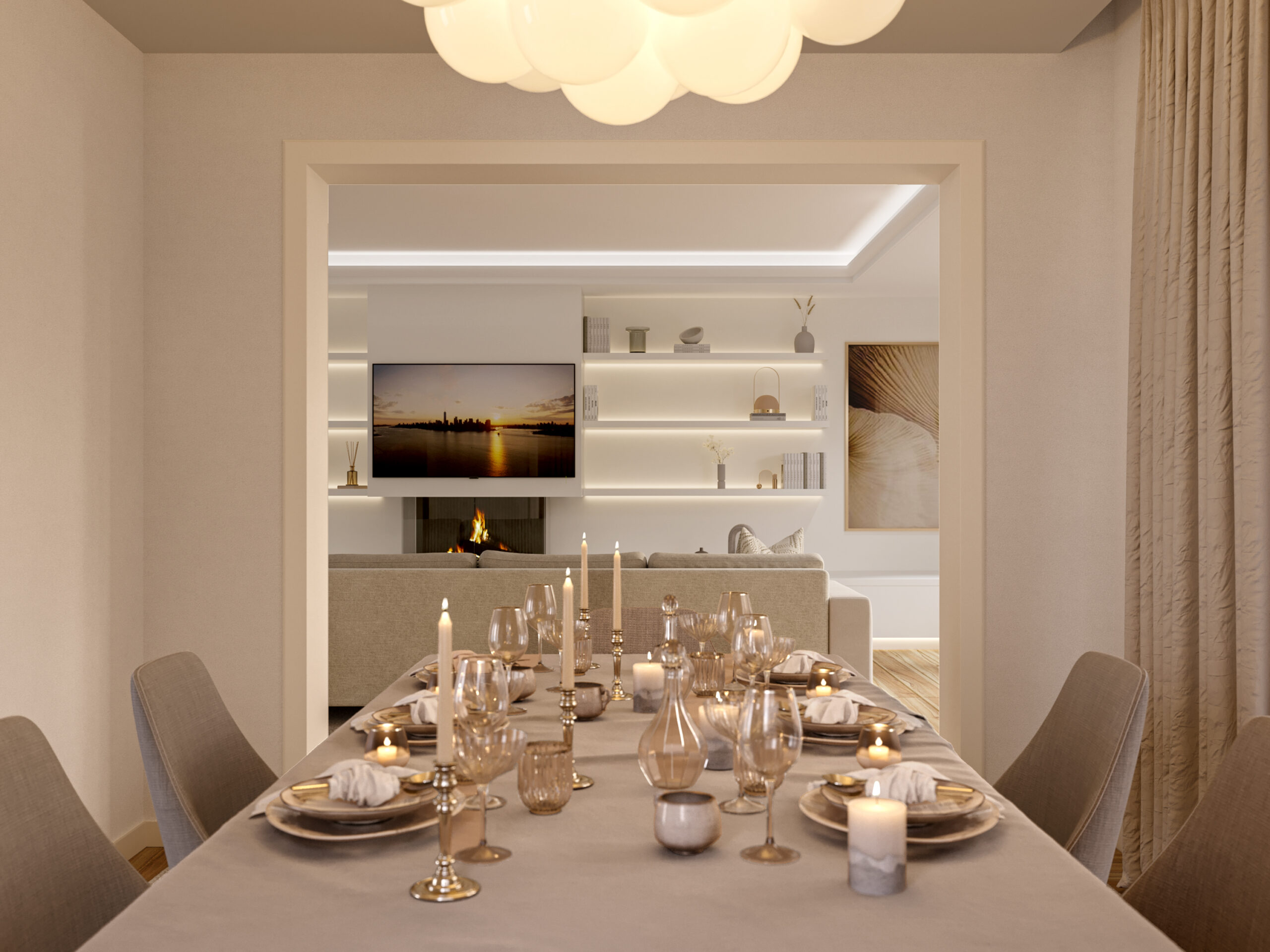 rendering interior appartamento