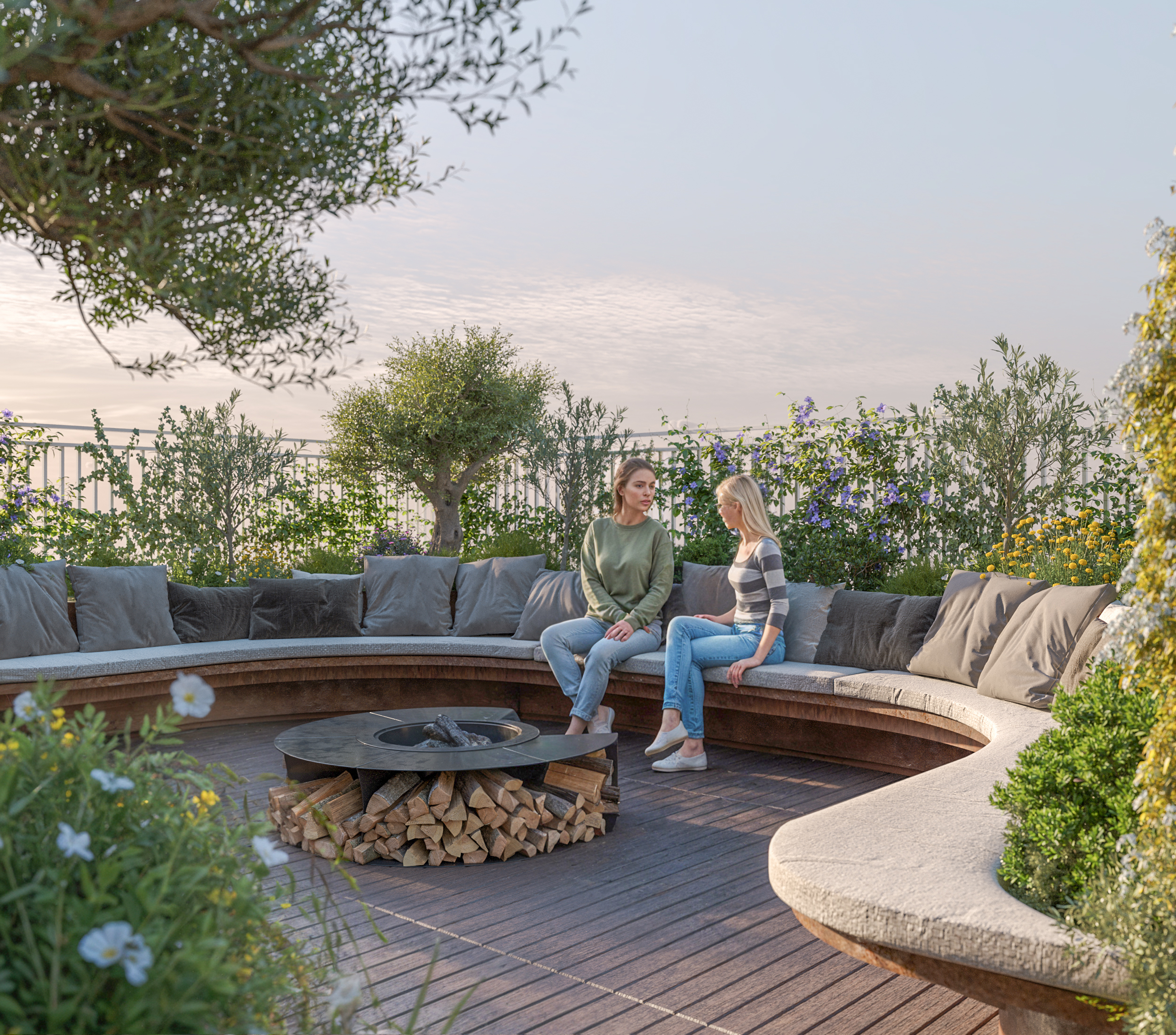 rendering esterno terrazzo roma danilo sacco daturarendering