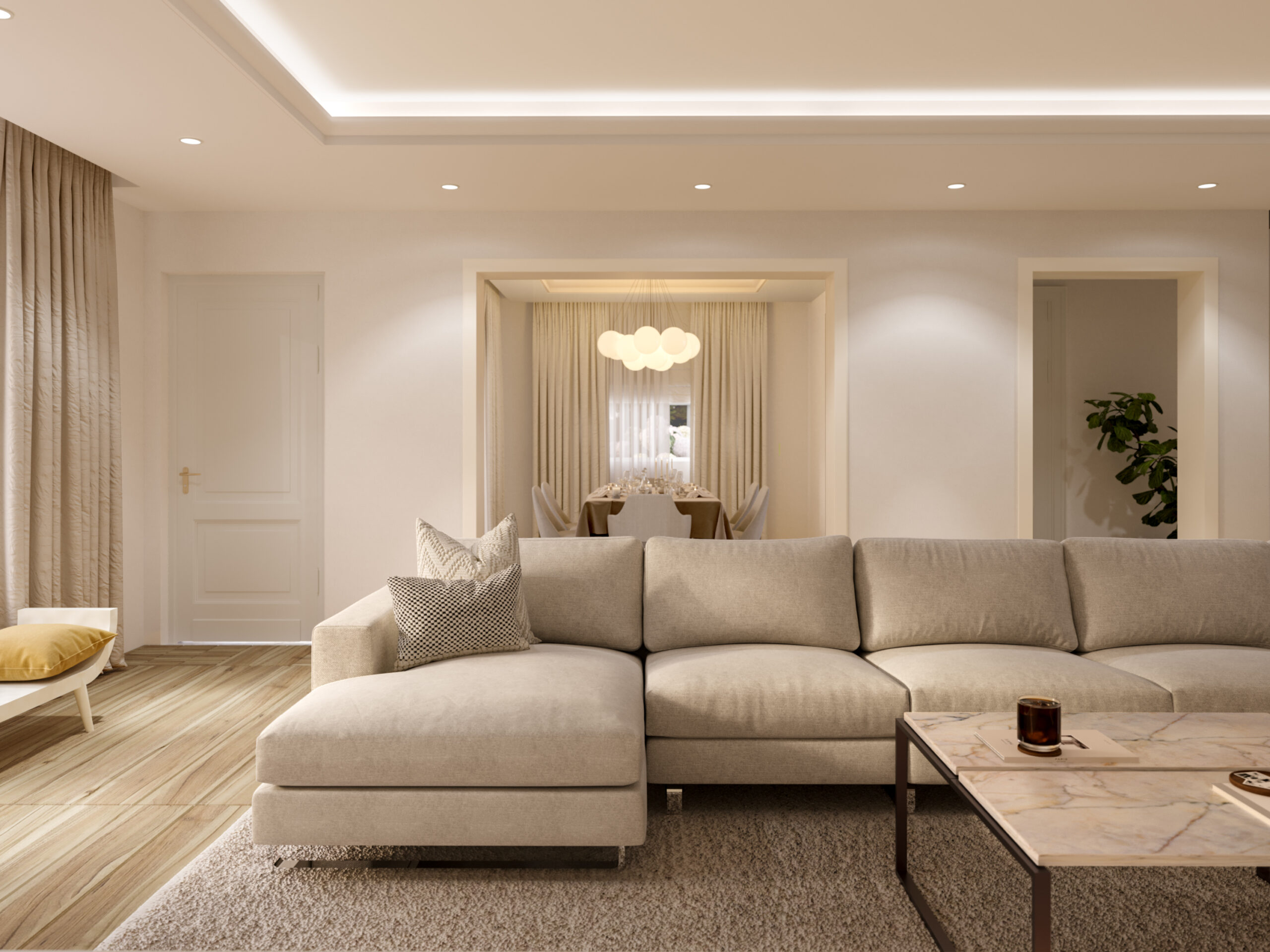 rendering interior appartamento