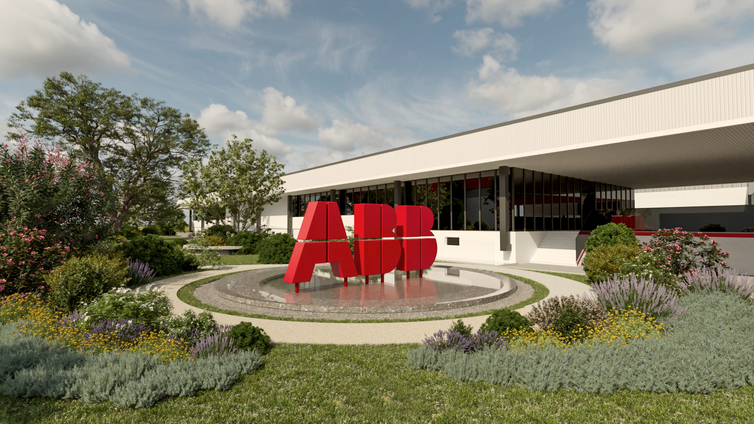 Landscape exterior visualization – ABB Frosinone