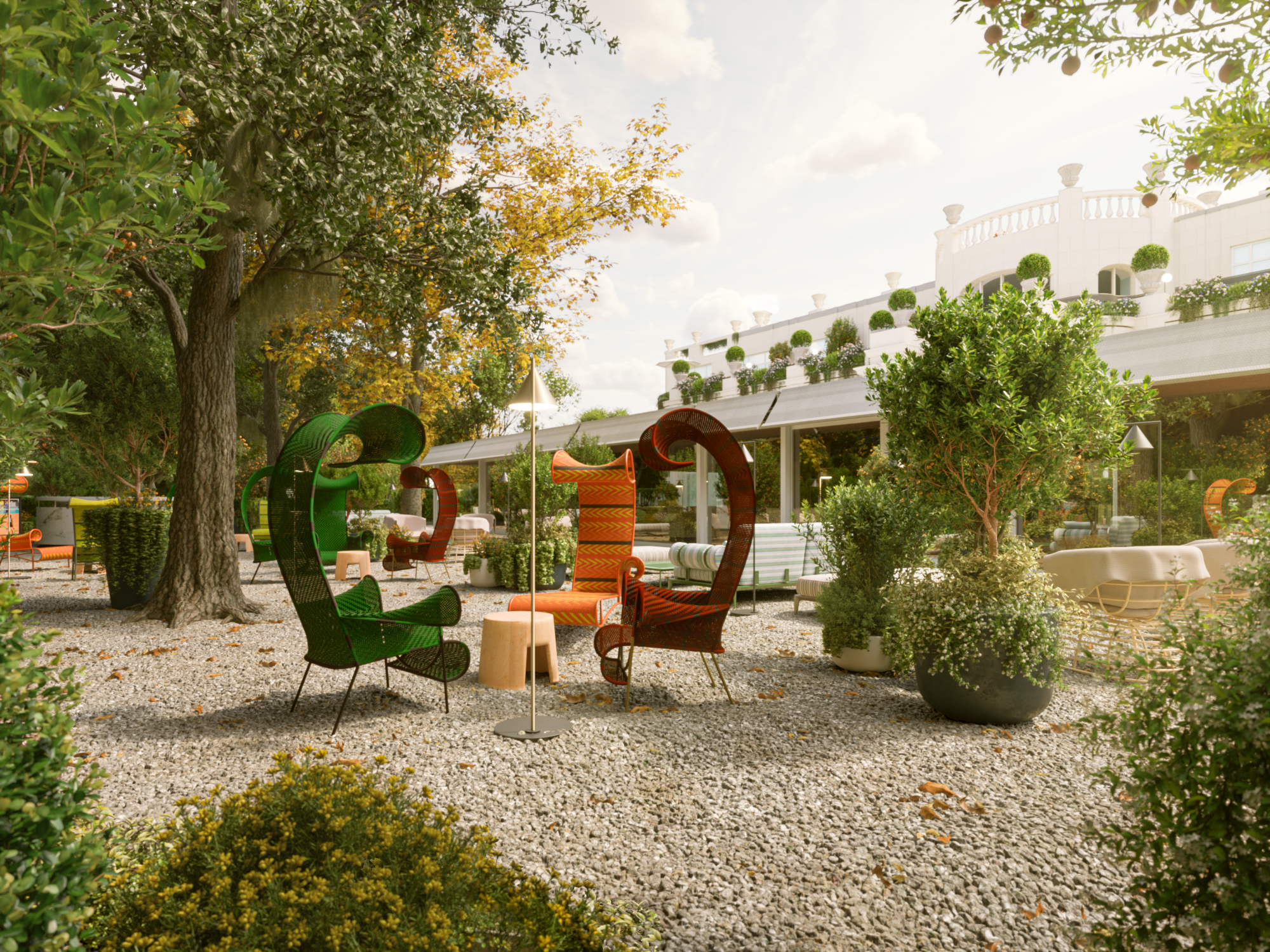 rendering casa italia olimpiadi parigi 2024 Danilo Sacco