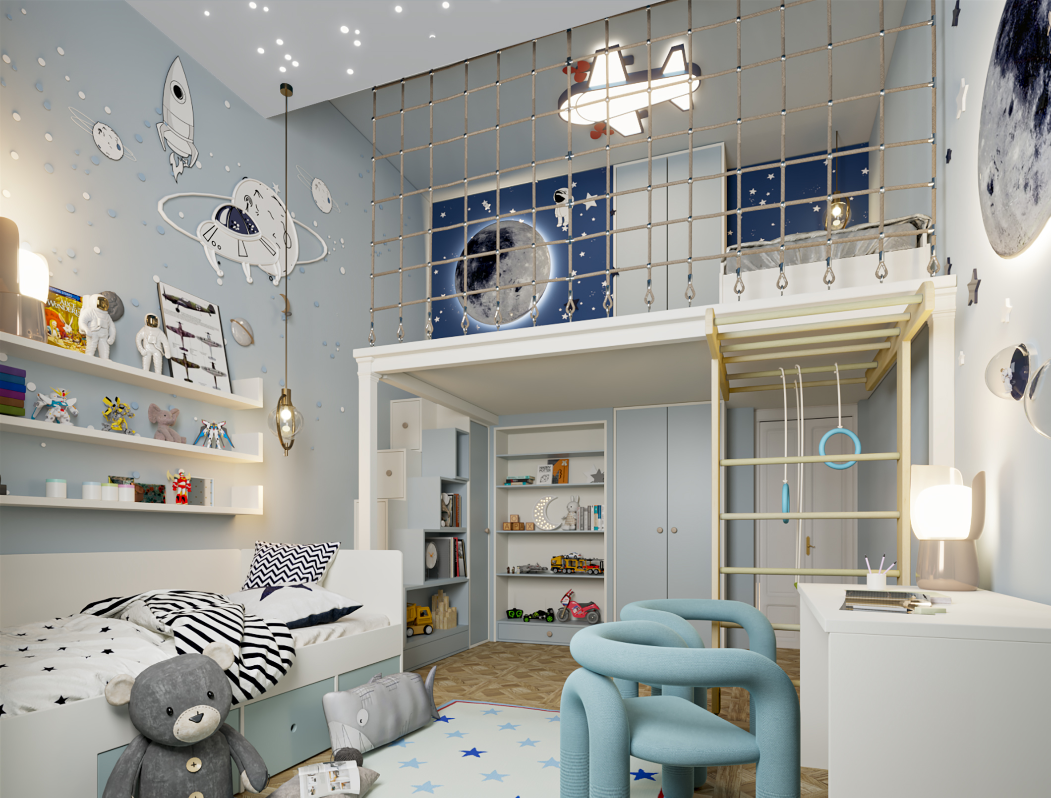 Interior Rendering – Appartamento classico – Roma - Immagine 1