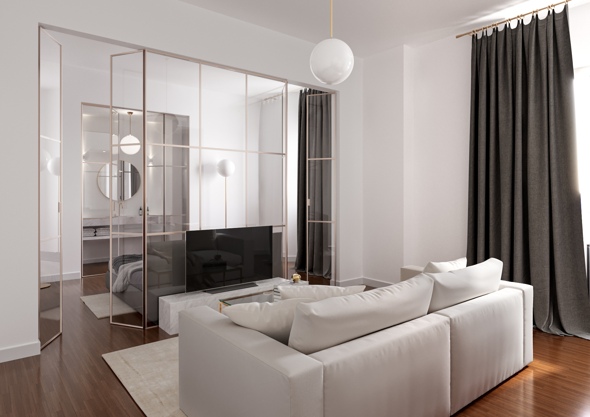 Interior Rendering – appartamento privato – Firenze - Immagine 3