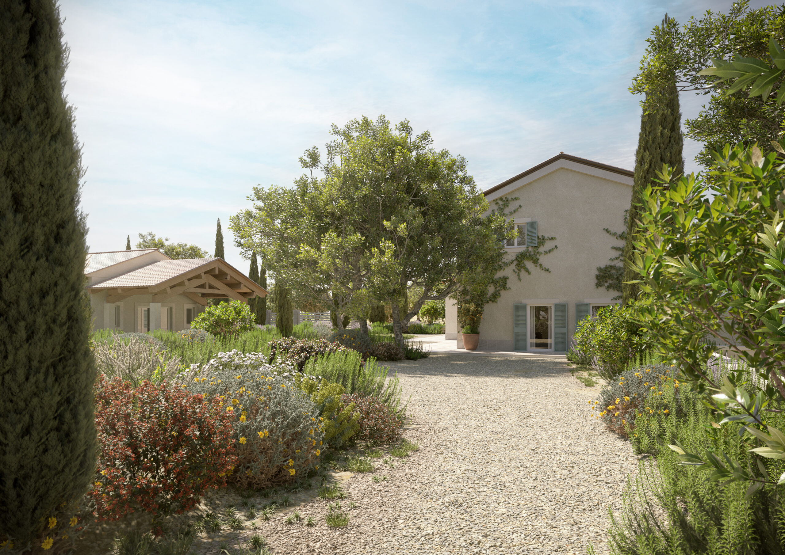 RENDER VILLA CAPALBIO 1 landscape rendering