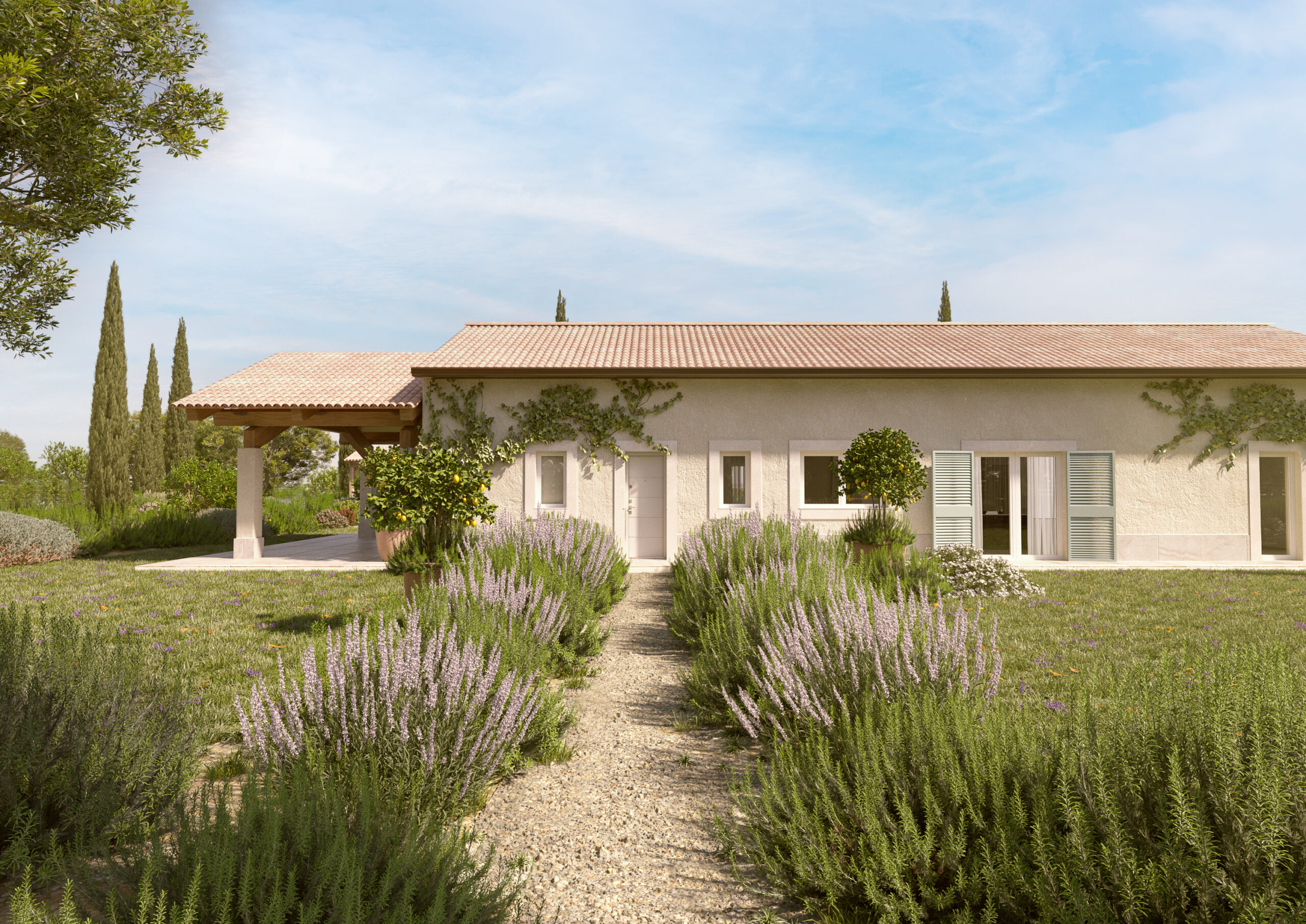 RENDER VILLA CAPALBIO 1 landscape rendering