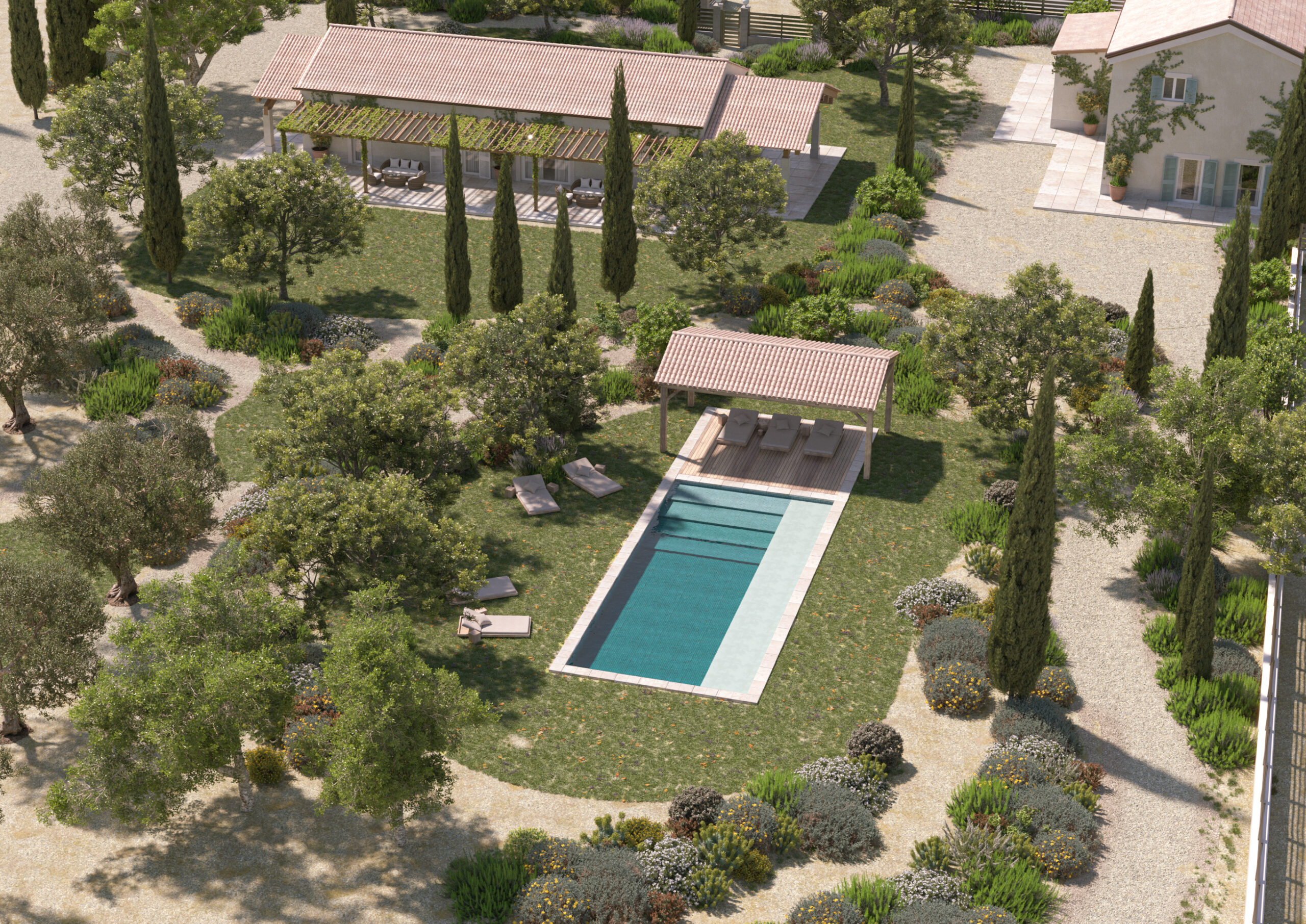 RENDER VILLA CAPALBIO 1 landscape rendering