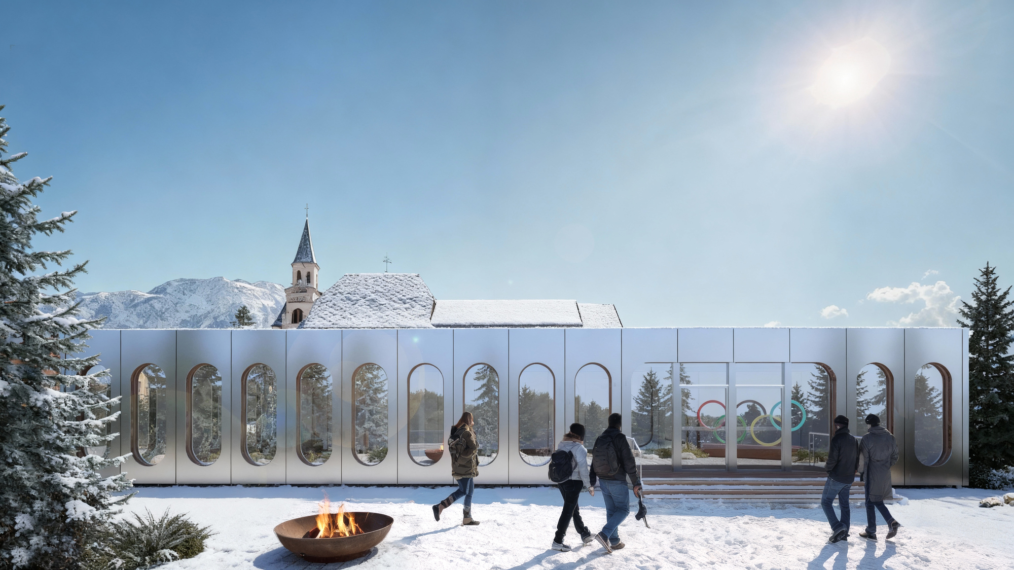 Landscape & Archviz Rendering – Milano Cortina Winter Olympics