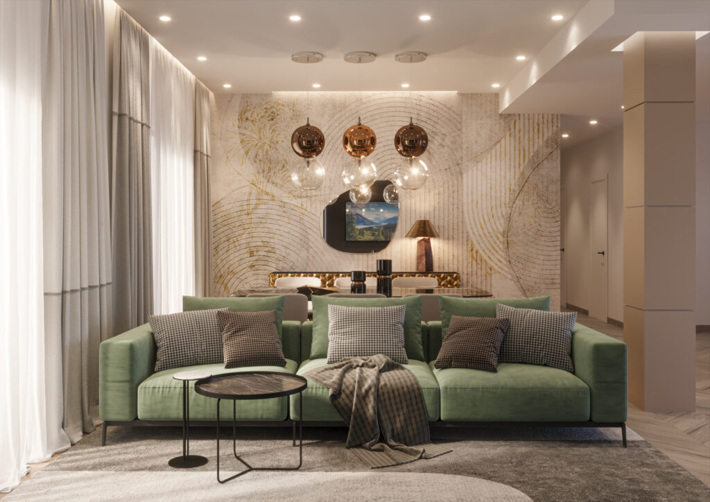 Interior Rendering – appartamento privato – Roma