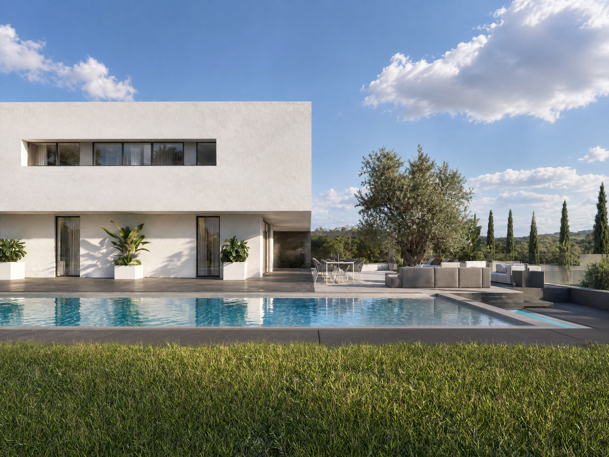 Villa contemporanea  – Exterior & Landscape Rendering - Immagine 3