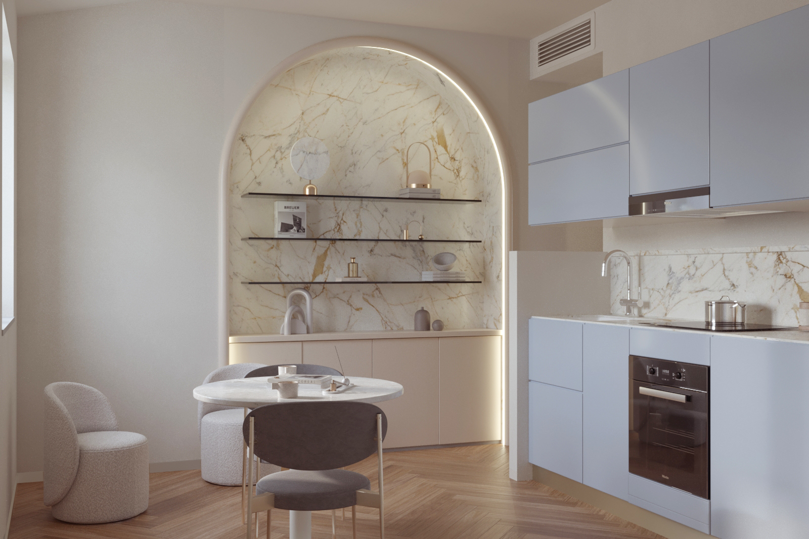 interior rendering living