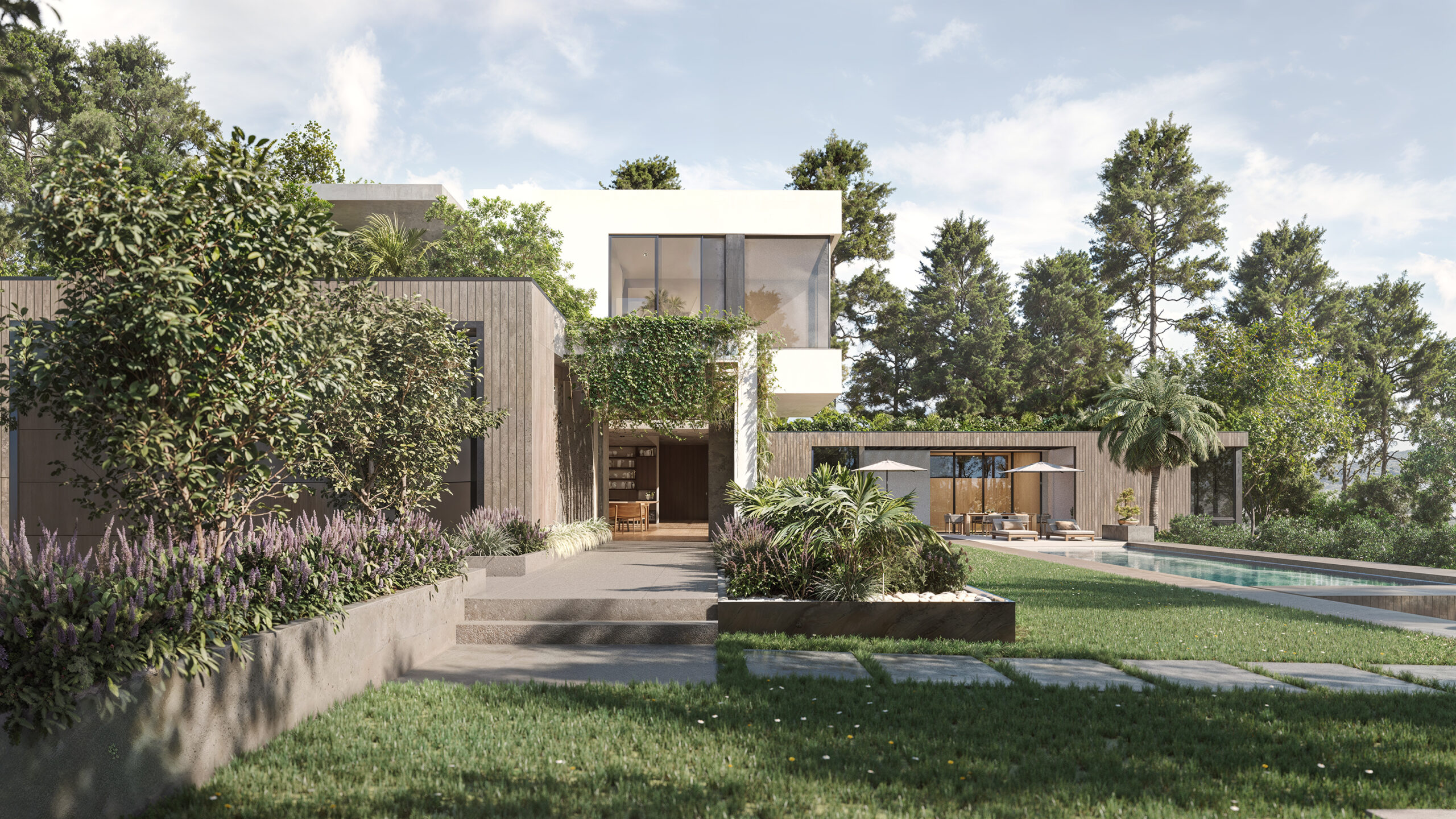 Private villa – 3D Photorealistic Rendering - Immagine 1